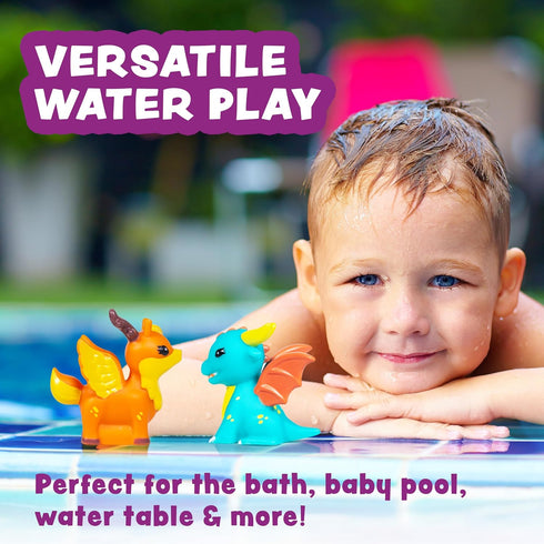 6 Pack Tub Works Fantasy Watertight Bath Toys, | Sealed, No Hole Bath Toys Design Keeps Moisture Out | Soft, Squeezable