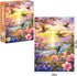 300 Pieces Puzzles for Adult Jigsaw Puzzle 300 Piece Puzzle Children Elderly Puzzle Hummingbird Beach Flower Puzzle Gift for Mom Dad Family Friend Family Activity Games Home Decor Wall Art 20.5x15IN