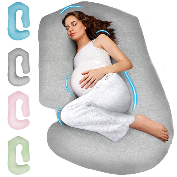 PILLANI Pregnancy Pillows for Sleeping - V C U Shaped 57inch Full