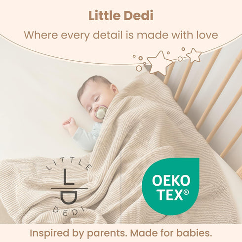 100% 30 40 Soft Baby Knitted Blanket - Acrylic, Soft Toddler, Crib, Stroller Blanket - Neutral Swaddle and Receiving