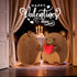 12" Onsoyours Original Bear Plush with Red Love, Cute Hugging Bear Stuffed Animal, Ultra Soft Heart Plush Toy Valentine