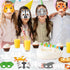 36Sets Animal Coloring Mask Jungle Animal Crafts for Kids Color Your Own Paper Mask Easy DIY Wild Lion Masquerade