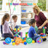 48PCS Magnetic Blocks, 1.38 inch Building Blocks for Toddlers, STEM Toys for Kids, Montessori Toys for 2-6+ Year Olds