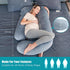 Cute Castle 57 Inch Pregnancy Pillows, Soft U-Shape Maternity Pillow with Removable Cover - Full Body Pillows