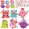 party greeting Valentine's Day Monster Craft Kits for Kids, DIY Monster Ornament
