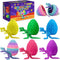BOYLOVE 6Pcs Prefilled Easter Eggs with 3D Printed Dinosaur Toys, 3D Printed Dragon