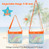 2 2 PCS Beach Mesh Shovel Sand Sifters with PCS Mesh Beach Bag, Shark Tooth Sifter for Shell Collecting, Filter Sand