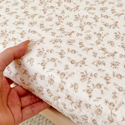 Pack 38"x26", 2 Pack 100% 360 BuLuTu Muslin N Play Mattress Sheets Mini Crib Fitted Sheets for Girls Boys, Cotton Soft