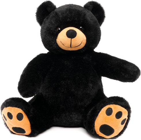 WEIGEDU Black Teddy Bear Stuffed Animals Plush Toys, Stuffed Black Bear, Teddy Bear Plush Toys for Boy Girl Kids