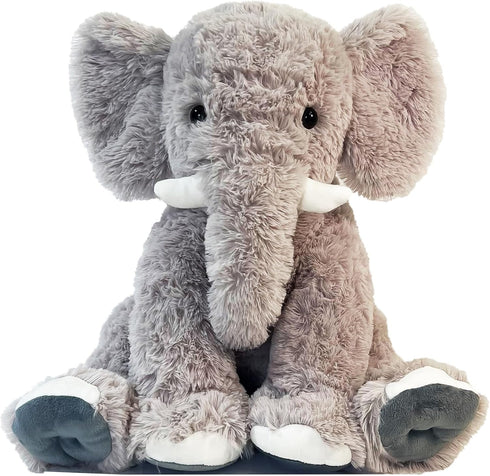 19.2 Inch Large Elephant Stuffed Animals,Clever Elephant Plush Toy for Kids, for