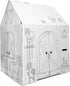 Easy Playhouse Barn - Kids Art & Craft for Indoor & Outdoor Fun, Decorate & Personalize Cardboard Fort, 32" X 26.5" X