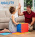 16-Pack 12x12 TOYVELT Foam Puzzle Floor Mat for Kids - Interlocking EVA Play Mats Multicolor - Non-Slip Educational