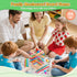 WhimsiPlay 48 12 3 4 5 6 Montessori Wooden Board Games, Colorful Sticks Dice Game with Balls, Family Game for Kids
