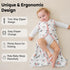 12-18 3 Pack 100% 0.5 2-Way Unnivoll Baby Sleep Sack Months Cotton Lightweight TOG Wearable Blanket Baby Sleep Bag