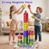 60pcs 3+ WMXDU Large Diamond Magnetic Tile, Magnetic Building Blocks Magnet Toy with Iron Box, STEM Educational