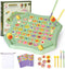 54PCS Fruit Flip Chess Memory Chess Game, Animal Flip Matching Chess Board,