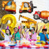 Tagberoy 3 40Inch 3 3rd Construction Birthday Party Supplies Year Old, Large Construction Balloons Gold Number Balloon