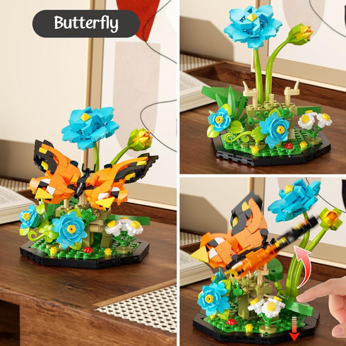 itshWOee Set,855 Ideas Insect Collection Building PCS Butterfly Dragonfly Bee Display Models for Botanicals Flowers