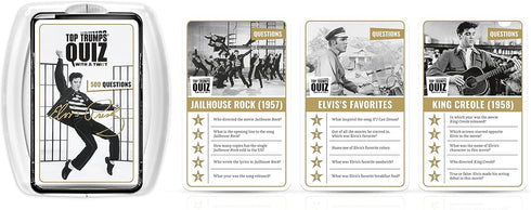 Top Trumps Elvis Presley Quiz Game - Trivia for Kids and Adults, Great Travel and Outdoor Games