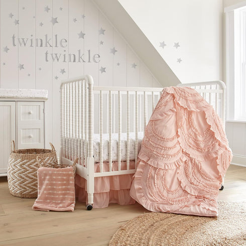 Levtex Baby - Skylar Ceiling Handing - Feathers - Gold, Blush Pink and White - Nursery Accessories