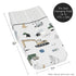 Sweet Jojo Designs Construction Truck Boy Baby Nursery Changing Pad Cover - Grey Yellow Black Blue and Green