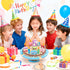Set HAPGFS Wooden Birthday Cake Toy for Kids, Realistic Birthday Cake with Candles and Fruits for Pretend Play, Wooden