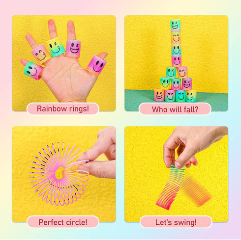 AZEN 24 Pcs Mini Spring Party Favors for Kids 3-5 4-8, Goodie Bag Stuffers for Birthday Party, Classroom Prizes