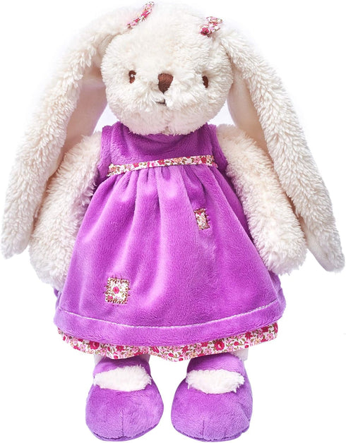 Dilly dudu 2020 Holiday Plush Bunny Rabbit Stuffed Animal, Soft Toys, Cuddly Dolls, 12-Inch (Purple)