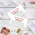 Giftideaworkshop Pink Flowers Books for Baby Shower Request Cards (50 Pack), Baby Shower Invitation Inserts