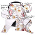 Floral Baby Car Seat Canopy Soft Plush Dotted Backing Baby Car Seat Cover Girls, Infant Carseat Canopy, Stretchy Multi