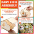 107 21 24 50 12 Tuanse Pcs Wooden Birdhouse DIY Kits Includes Unfinished Wood Mini Bird House Watercolor Pen Bird