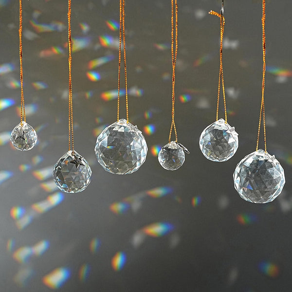 13pcs Clear Crystal Ball Hanging Ornaments for Window Chandelier Parts 2026 Hanging