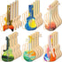 Syhood 24 Pcs DIY Wood Guitar Cutouts for Kids - Bamboo Musical Instrument for Crafts Class and Birthday Parties