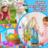 MGparty 52 Pack 2.3" Easter Eggs Empty Plastic Bright Colors Eggs with Golden Eggs for Easter Egg Hunt Party Favors