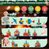 50PCS 2025 Set 4-8 3+ Enjoyjoy Mini Magnetic Tiles - Travel Magnet Tiles Portable On-The-Go Magnetic Tiles for Kids