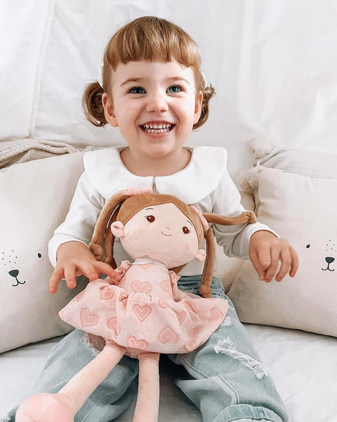 (16''), 1 LeyaDoll Soft Baby Doll Toys My First Baby Rag Doll for Year-Old Girl Birthday Gift, Christmas Plush Toys