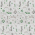 Set 3 (3 Pack Bacati - Sports Muslin of Wash Cloths or Hooded Towel Washcloths, Soccerball Green/Grey)