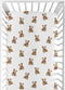 Sweet Jojo Designs Fitted Baby Crib Sheets (Boho Teddy Bear) for Boys