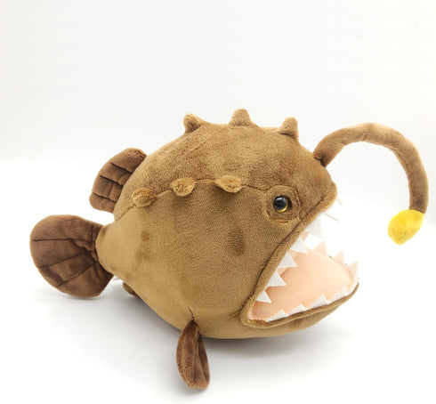 Realistic Anglerfish Plush Toy, Simulation Anglerfish Stuffed Animal Doll, Deep Sea Ocean Animal Plush for Children's
