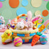 JOYIN 7 Pcs Plushies Playset for Easter Basket Stuffers Toys - Party Favors for Kids of All Ages