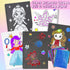 Art & Craft Activity, Foil Fun Princess DIY Kits, No Mess Creative Drawing Game for Kids Ages 4-9, Birthday Gifts