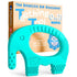 Teething Ring for Babies 0-6 Months - 5X Pain Relief Smart Teether, Cute Infant Chew Toy