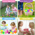 Giaueoa 12 Pack Prefilled Easter Eggs Filled with Plush Bunnies and Bears Perfect for Easter Basket Stuffers, Prefilled