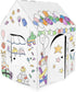 Easy Playhouse Birthday - Kids Art & Craft for Indoor & Outdoor Fun, Decorate Cardboard Fort, Made in USA