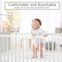 3-Piece Set Sweet Jojo Designs Baby Crib Bedding (Boho Rainbow and Hearts) for Girls, Infants/Nursery incl. Blanket