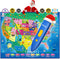 V2 Interactive Kids Map - Bilingual United States Map for Learning, Educational Talking Geography Games for Ages 3-12