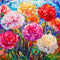 Bgraamiens 1000 Pieces Carnation Stained Glass Puzzle for Adults, Blooming Flowers Art Challenge
