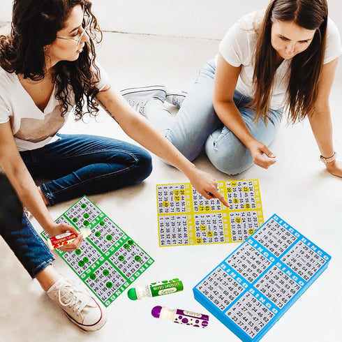 6 card-100 5 SEETOOOGAMES Bingo Paper Cards Bulk- Books of Sheets for Large Groups