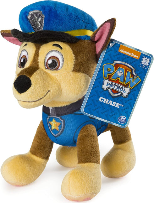 Paw Patrol – 8” Chase Plush Toy, Standing Plush with Stitched Detailing, for Ages 3 and up