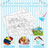 Set 3 45 32 Inch Funrous of Jumbo Giant Coloring Poster x Large Table Wall Size Coloring Sheets with Zoo Animal, Ocean